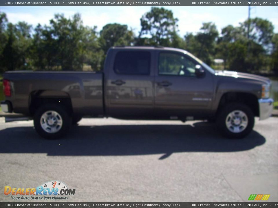 2007 Chevrolet Silverado 1500 LTZ Crew Cab 4x4 Desert Brown Metallic / Light Cashmere/Ebony Black Photo #1