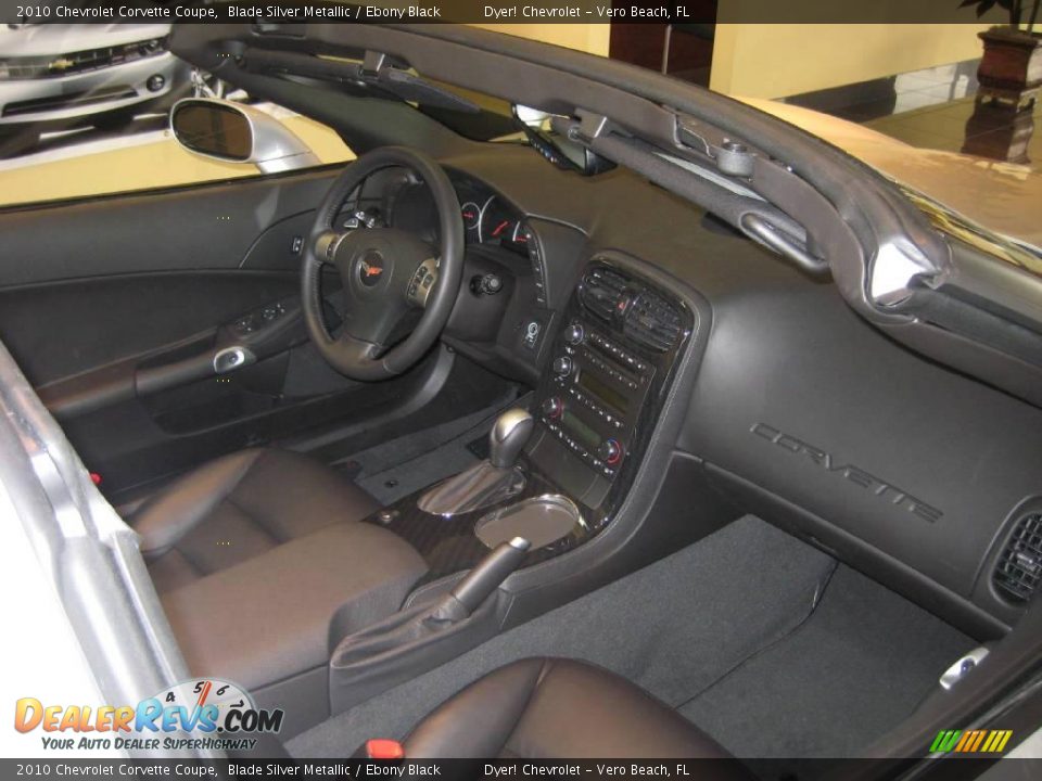 2010 Chevrolet Corvette Coupe Blade Silver Metallic / Ebony Black Photo #5
