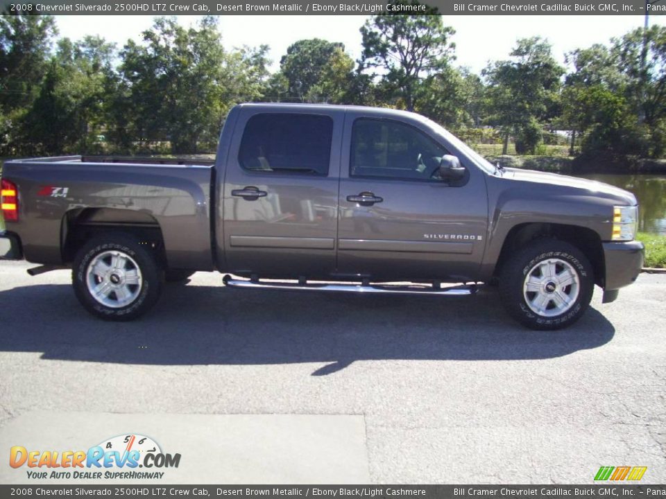 2008 Chevrolet Silverado 2500HD LTZ Crew Cab Desert Brown Metallic / Ebony Black/Light Cashmere Photo #1
