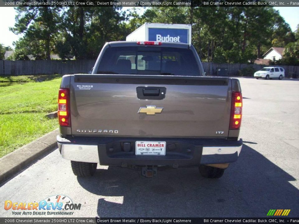 2008 Chevrolet Silverado 2500HD LTZ Crew Cab Desert Brown Metallic / Ebony Black/Light Cashmere Photo #4
