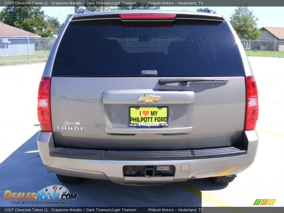 2007 Chevrolet Tahoe LS Graystone Metallic / Dark Titanium/Light Titanium Photo #4