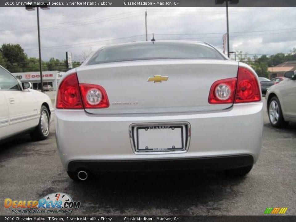2010 Chevrolet Malibu LT Sedan Silver Ice Metallic / Ebony Photo #4
