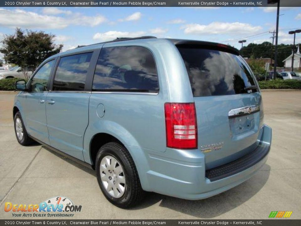 2010 Chrysler Town & Country LX Clearwater Blue Pearl / Medium Pebble Beige/Cream Photo #3