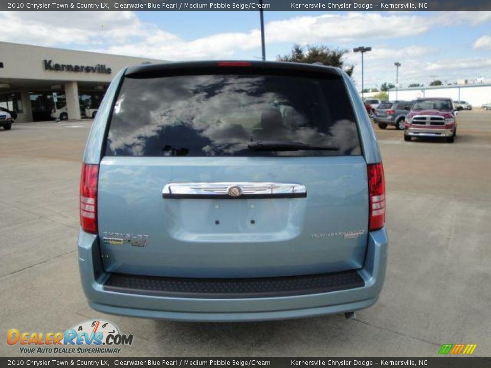 2010 Chrysler Town & Country LX Clearwater Blue Pearl / Medium Pebble Beige/Cream Photo #4