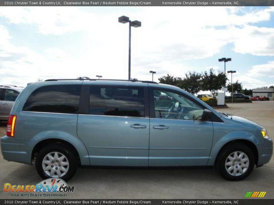 2010 Chrysler Town & Country LX Clearwater Blue Pearl / Medium Pebble Beige/Cream Photo #6