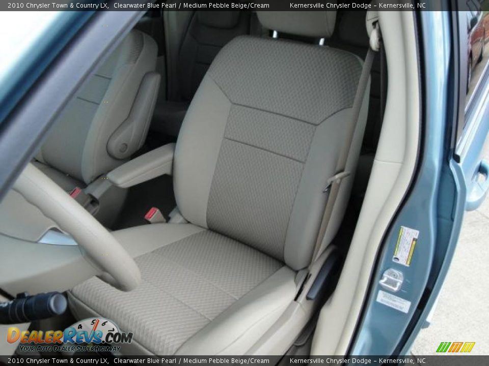 2010 Chrysler Town & Country LX Clearwater Blue Pearl / Medium Pebble Beige/Cream Photo #8