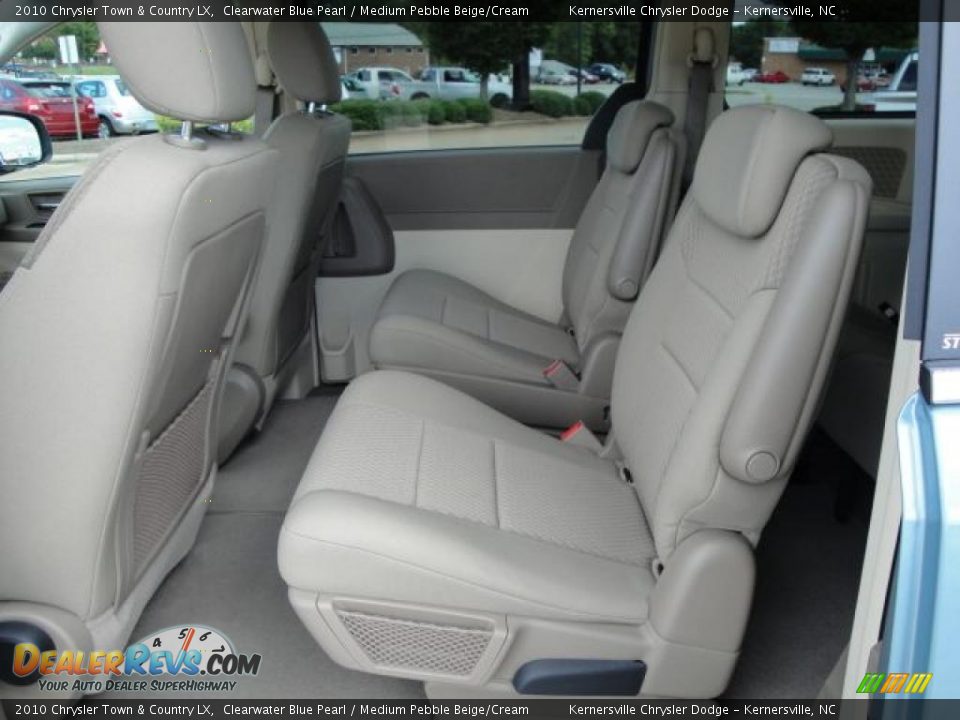 2010 Chrysler Town & Country LX Clearwater Blue Pearl / Medium Pebble Beige/Cream Photo #11