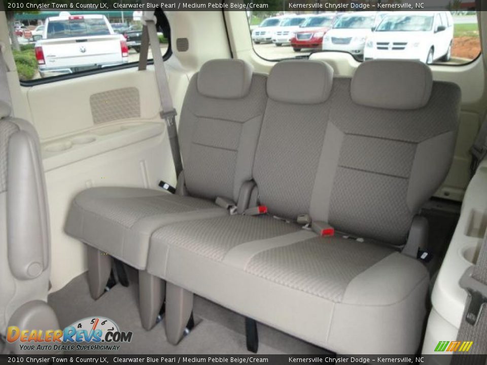 2010 Chrysler Town & Country LX Clearwater Blue Pearl / Medium Pebble Beige/Cream Photo #12