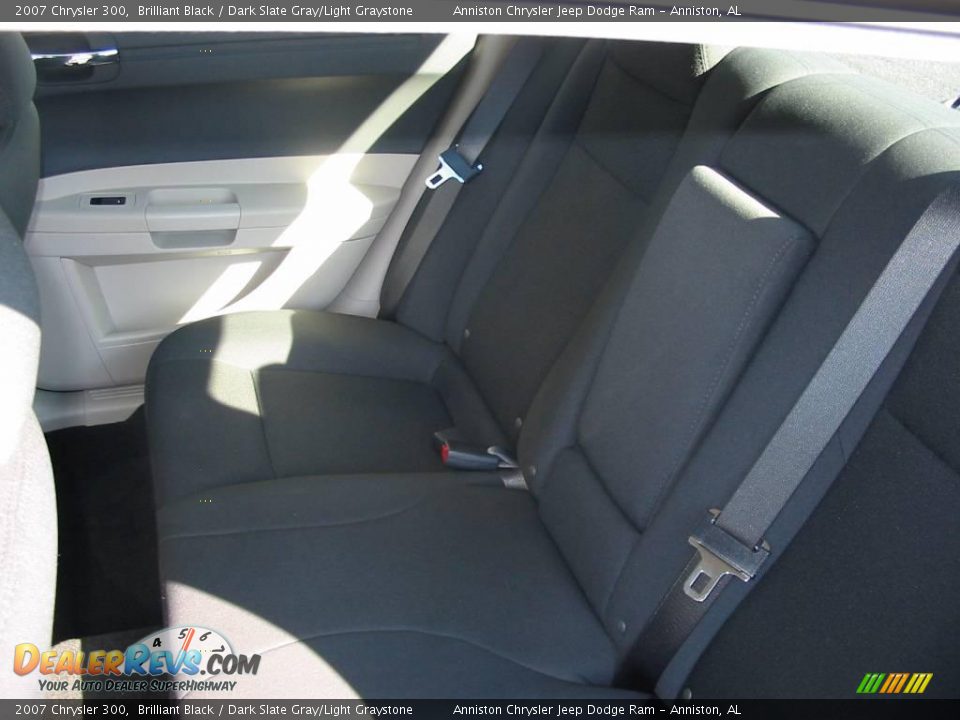 2007 Chrysler 300 Brilliant Black / Dark Slate Gray/Light Graystone Photo #3