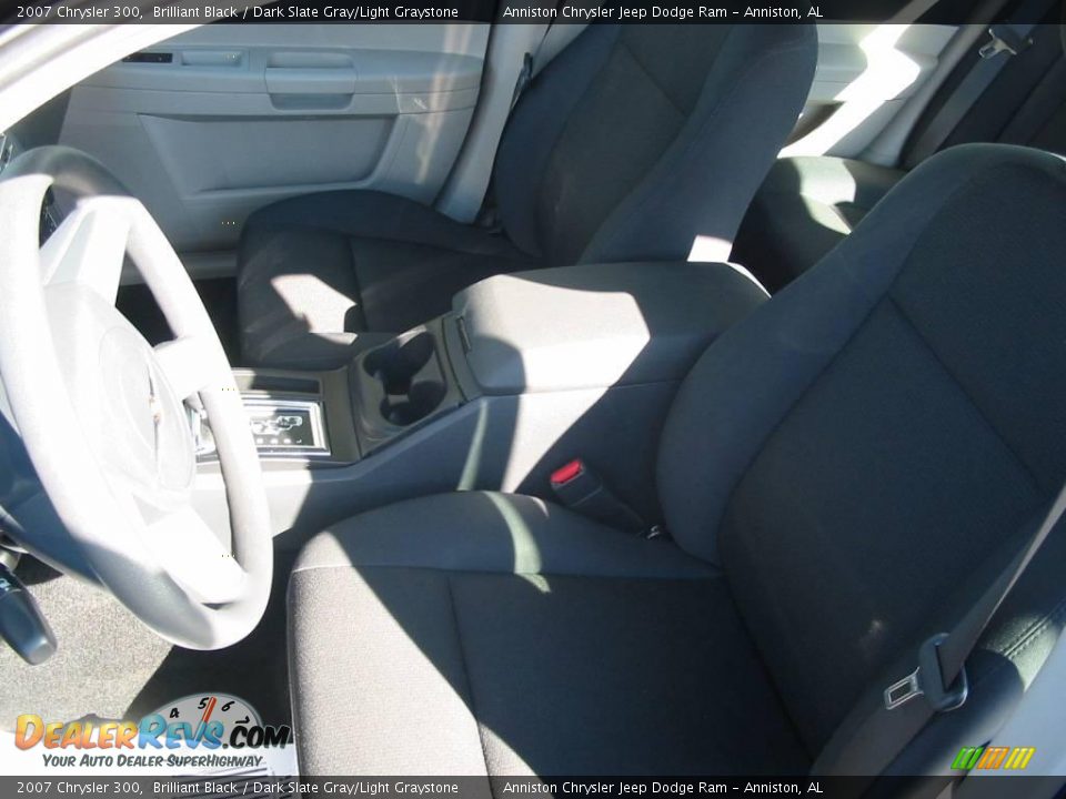 2007 Chrysler 300 Brilliant Black / Dark Slate Gray/Light Graystone Photo #4