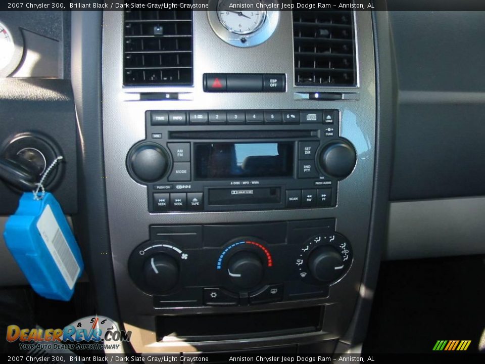 2007 Chrysler 300 Brilliant Black / Dark Slate Gray/Light Graystone Photo #6