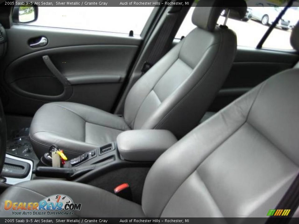 2005 Saab 9-5 Arc Sedan Silver Metallic / Granite Gray Photo #12