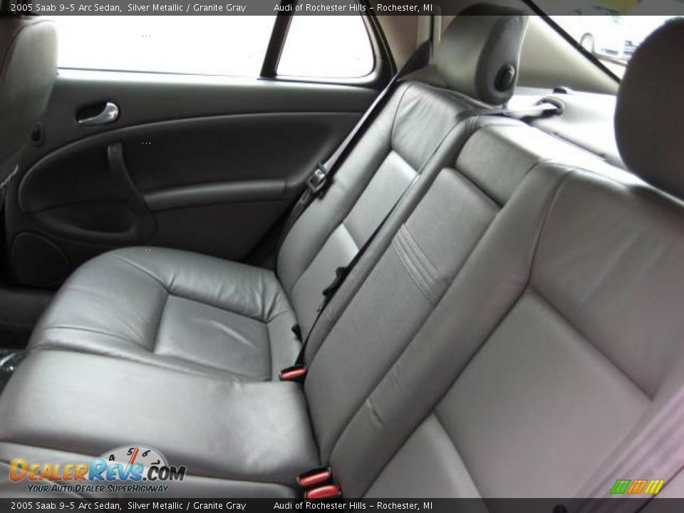 2005 Saab 9-5 Arc Sedan Silver Metallic / Granite Gray Photo #14