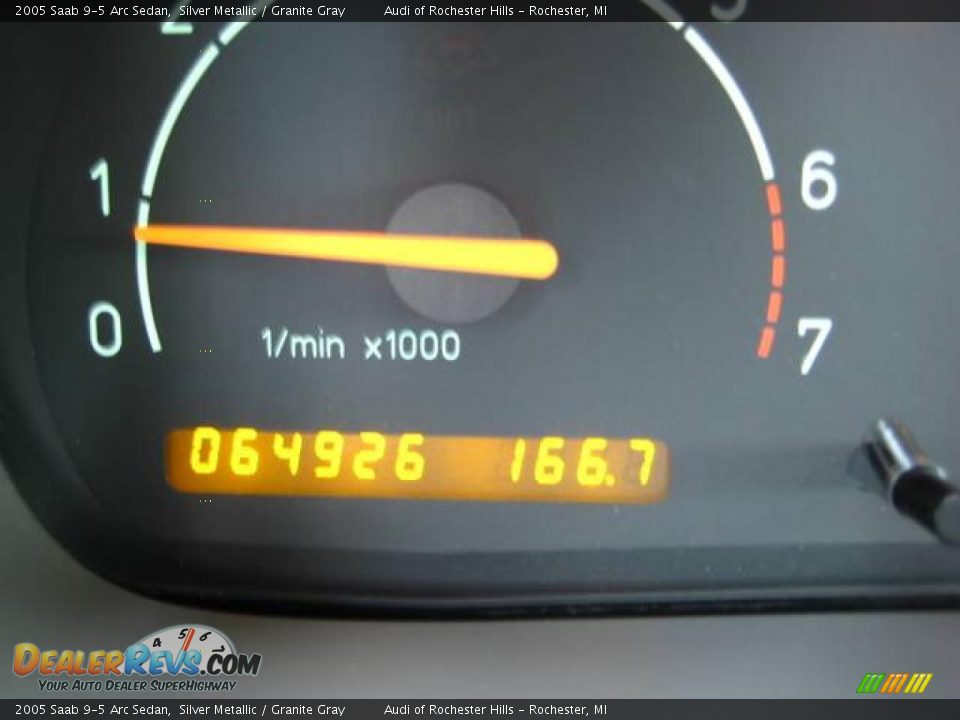 2005 Saab 9-5 Arc Sedan Silver Metallic / Granite Gray Photo #23