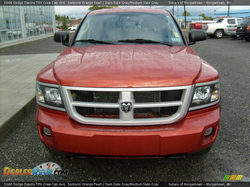 2008 Dodge Dakota TRX Crew Cab 4x4 Sunburst Orange Pearl / Dark Slate Gray/Medium Slate Gray Photo #8