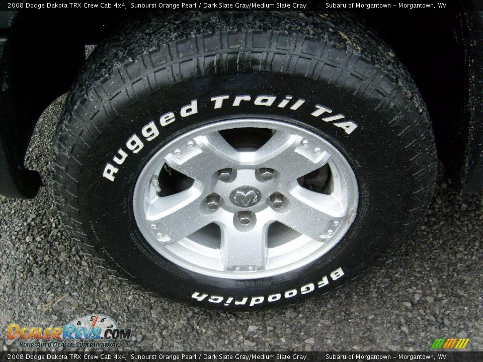2008 Dodge Dakota TRX Crew Cab 4x4 Sunburst Orange Pearl / Dark Slate Gray/Medium Slate Gray Photo #9