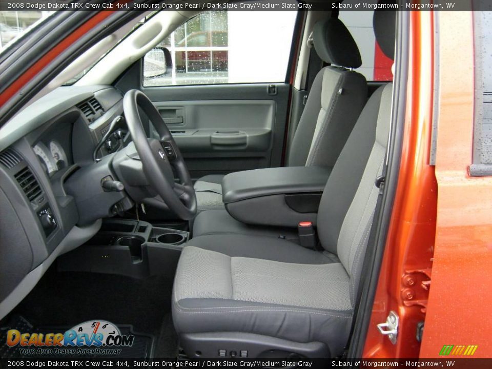 2008 Dodge Dakota TRX Crew Cab 4x4 Sunburst Orange Pearl / Dark Slate Gray/Medium Slate Gray Photo #10