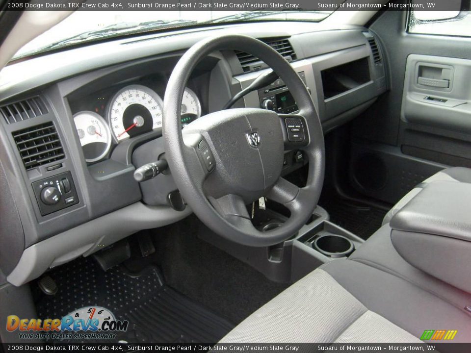 2008 Dodge Dakota TRX Crew Cab 4x4 Sunburst Orange Pearl / Dark Slate Gray/Medium Slate Gray Photo #11