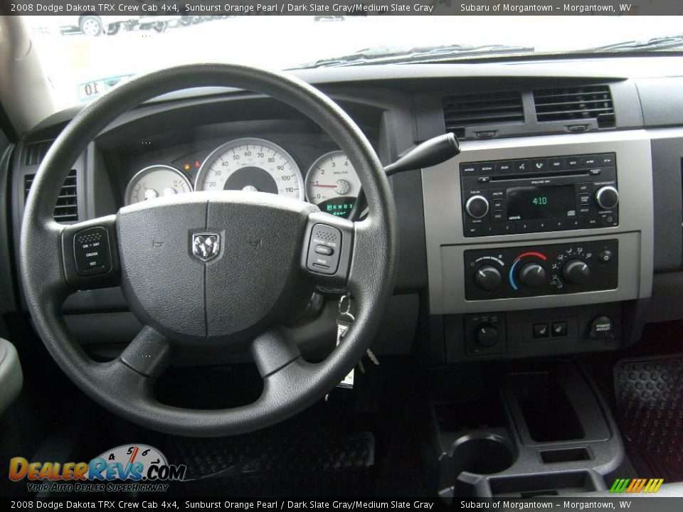 2008 Dodge Dakota TRX Crew Cab 4x4 Sunburst Orange Pearl / Dark Slate Gray/Medium Slate Gray Photo #15