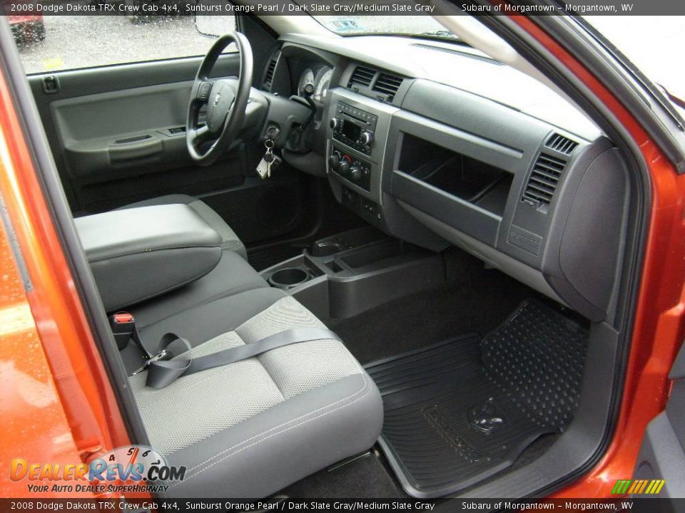 2008 Dodge Dakota TRX Crew Cab 4x4 Sunburst Orange Pearl / Dark Slate Gray/Medium Slate Gray Photo #17