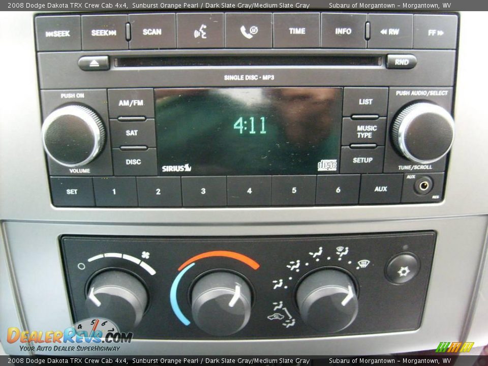 2008 Dodge Dakota TRX Crew Cab 4x4 Sunburst Orange Pearl / Dark Slate Gray/Medium Slate Gray Photo #19