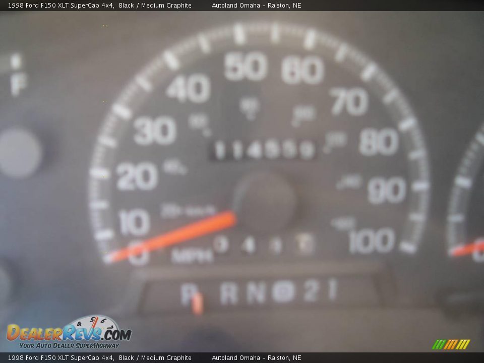 1998 Ford F150 XLT SuperCab 4x4 Black / Medium Graphite Photo #11