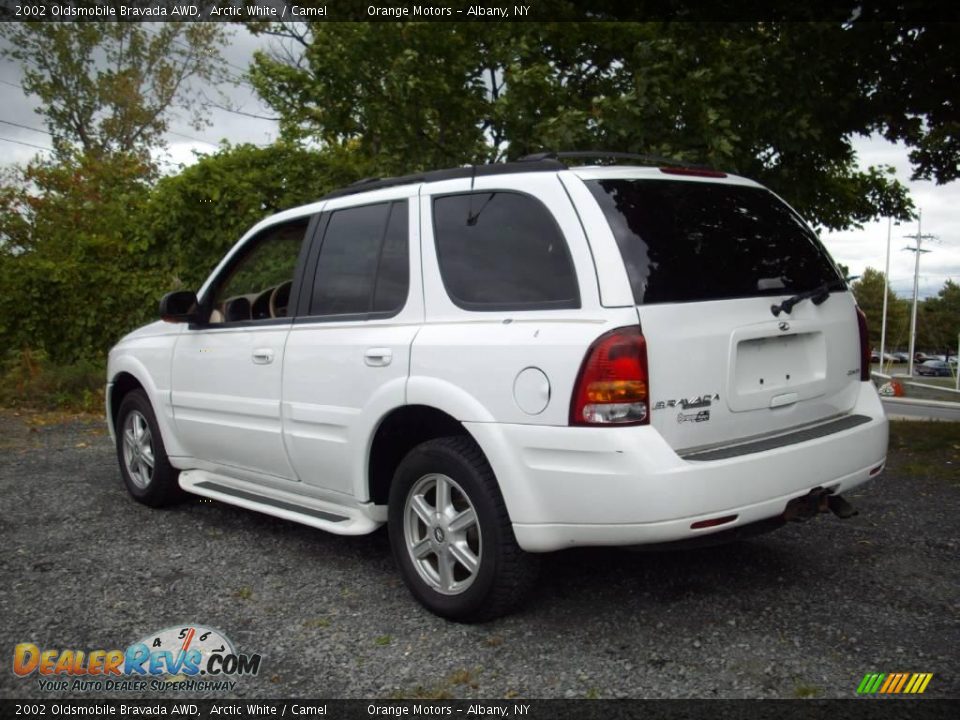 2002 Oldsmobile Bravada AWD Arctic White / Camel Photo #4