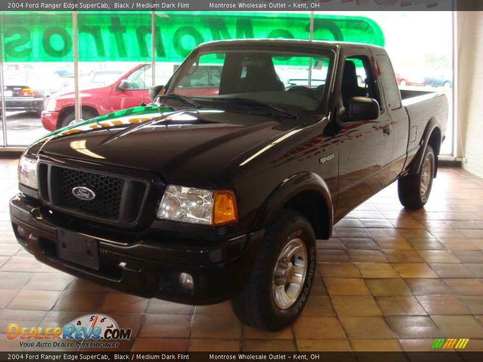 2004 Ford Ranger Edge SuperCab Black / Medium Dark Flint Photo #1