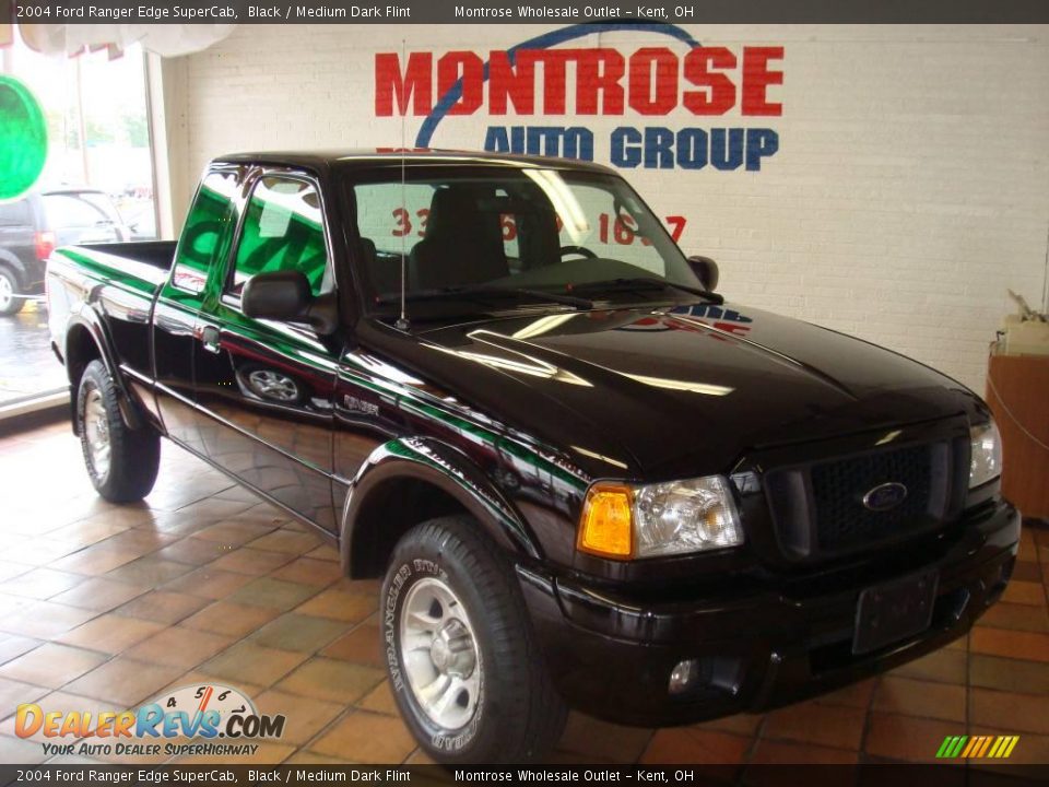 2004 Ford Ranger Edge SuperCab Black / Medium Dark Flint Photo #3