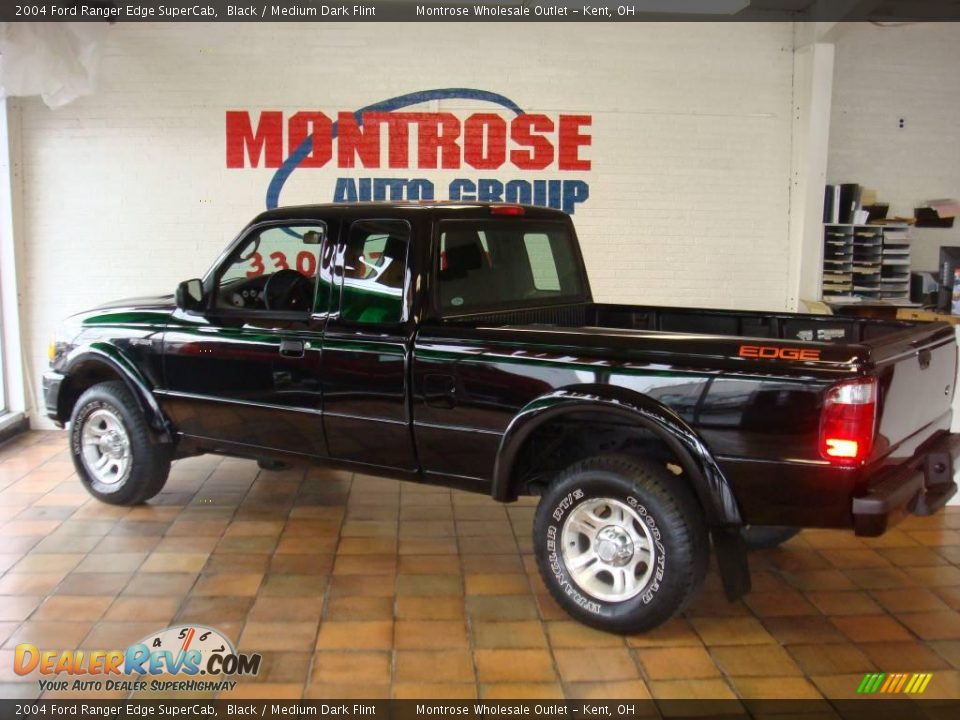 2004 Ford Ranger Edge SuperCab Black / Medium Dark Flint Photo #7