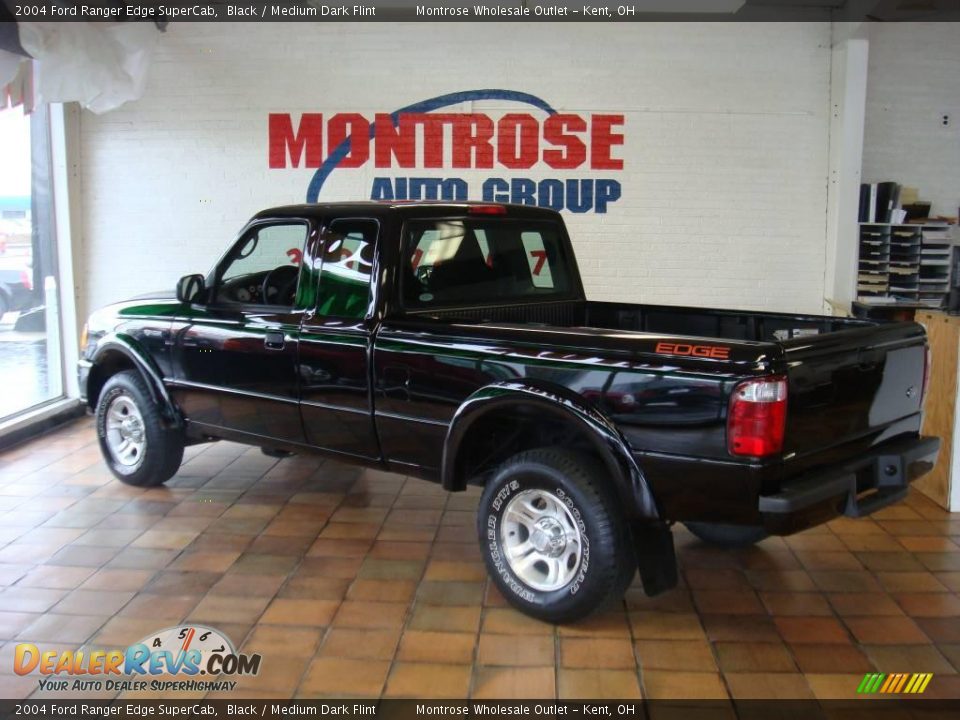 2004 Ford Ranger Edge SuperCab Black / Medium Dark Flint Photo #8