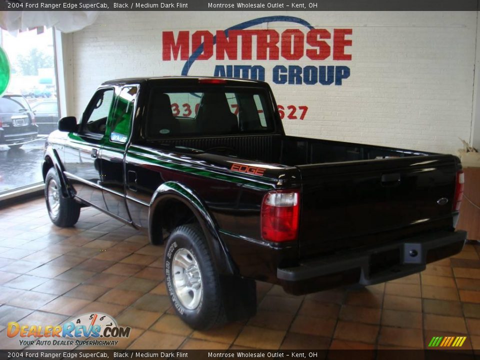 2004 Ford Ranger Edge SuperCab Black / Medium Dark Flint Photo #9