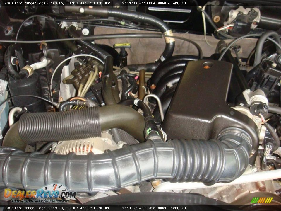 2004 Ford Ranger Edge SuperCab Black / Medium Dark Flint Photo #23