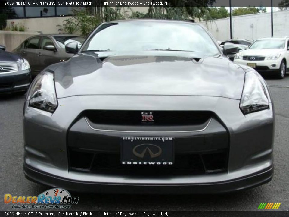 2009 Nissan GT-R Premium Gun Metallic / Black Photo #2
