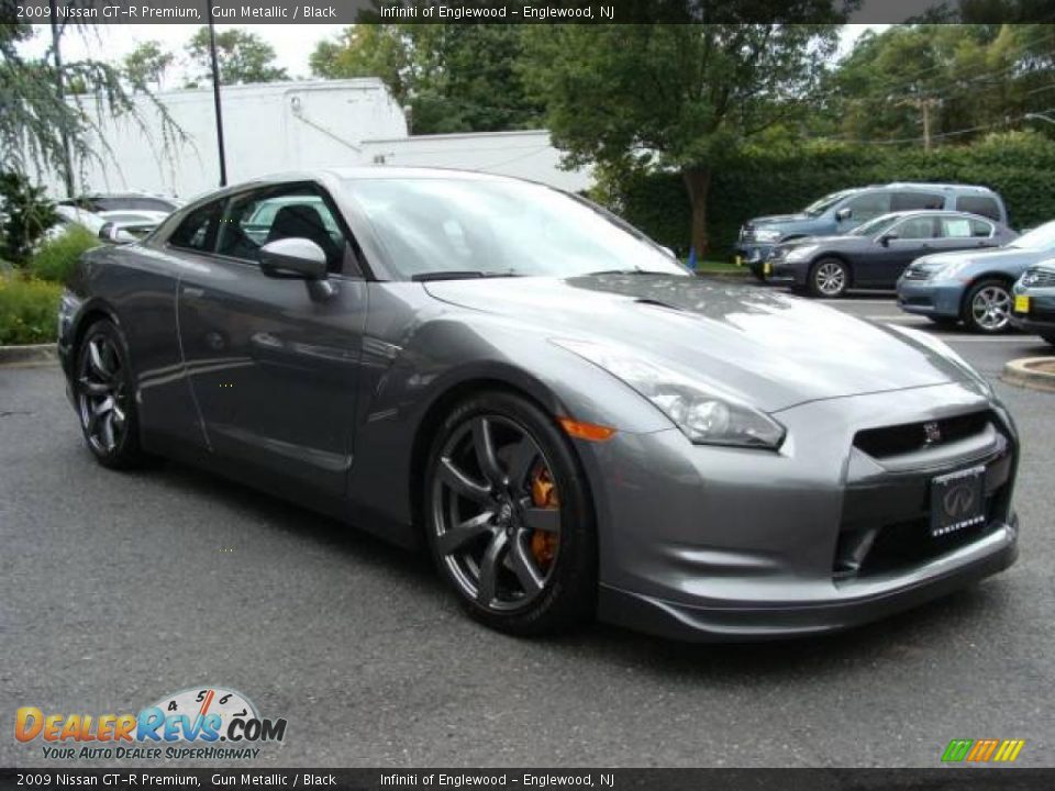 2009 Nissan GT-R Premium Gun Metallic / Black Photo #3