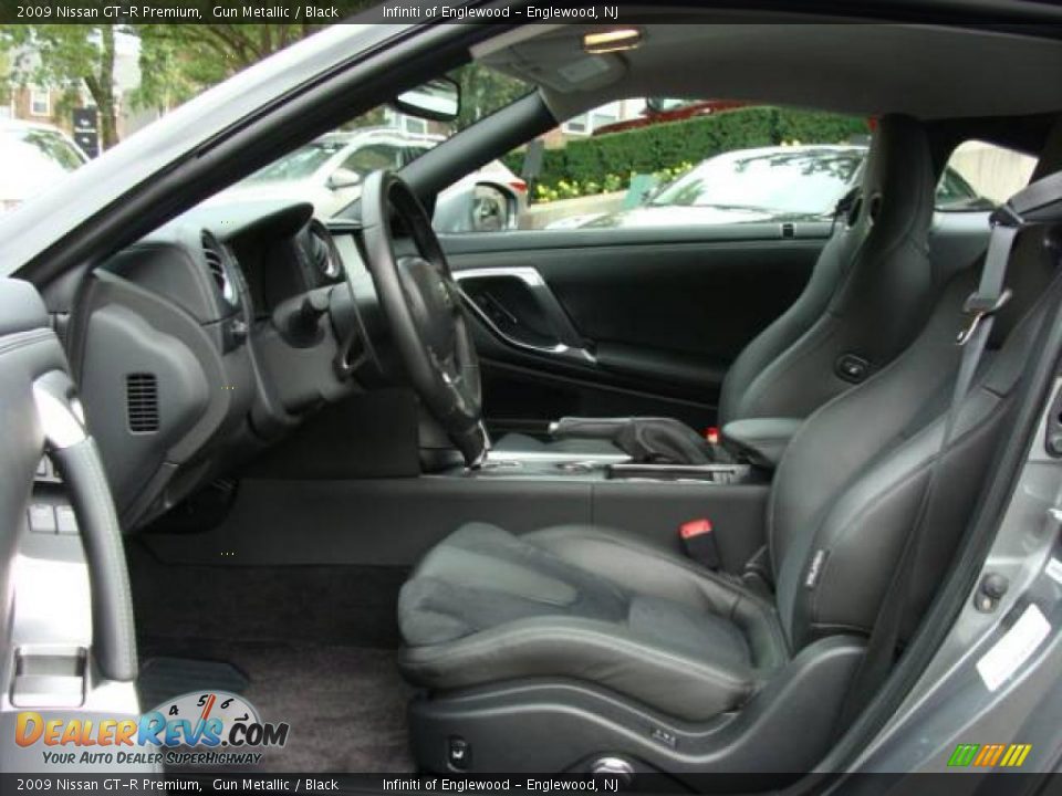 2009 Nissan GT-R Premium Gun Metallic / Black Photo #12