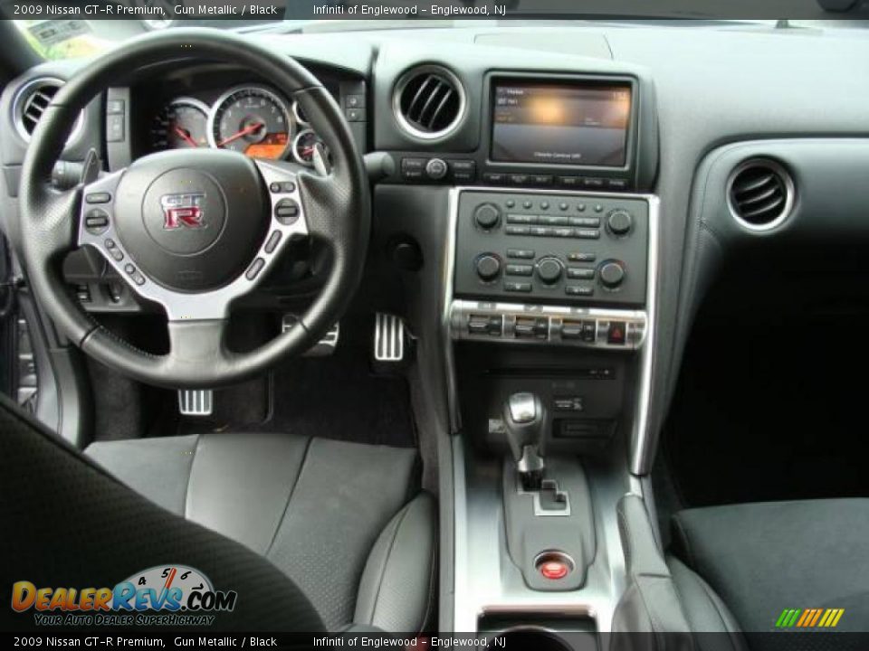 2009 Nissan GT-R Premium Gun Metallic / Black Photo #13