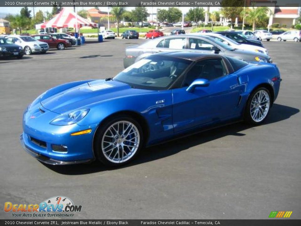 2010 Chevrolet Corvette ZR1 Jetstream Blue Metallic / Ebony Black Photo #3