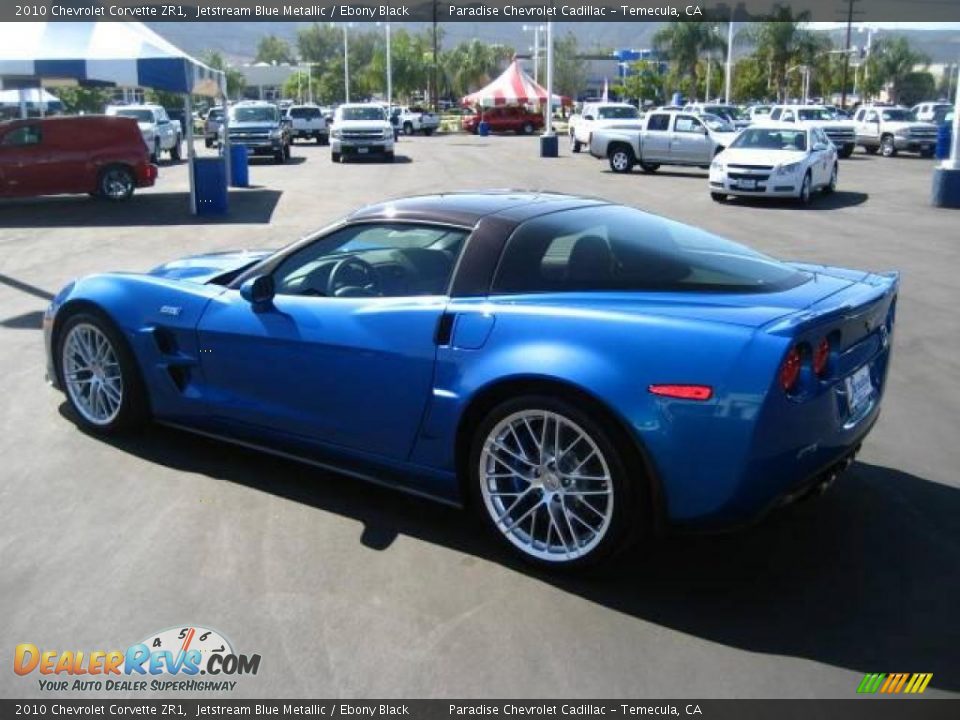 2010 Chevrolet Corvette ZR1 Jetstream Blue Metallic / Ebony Black Photo #4