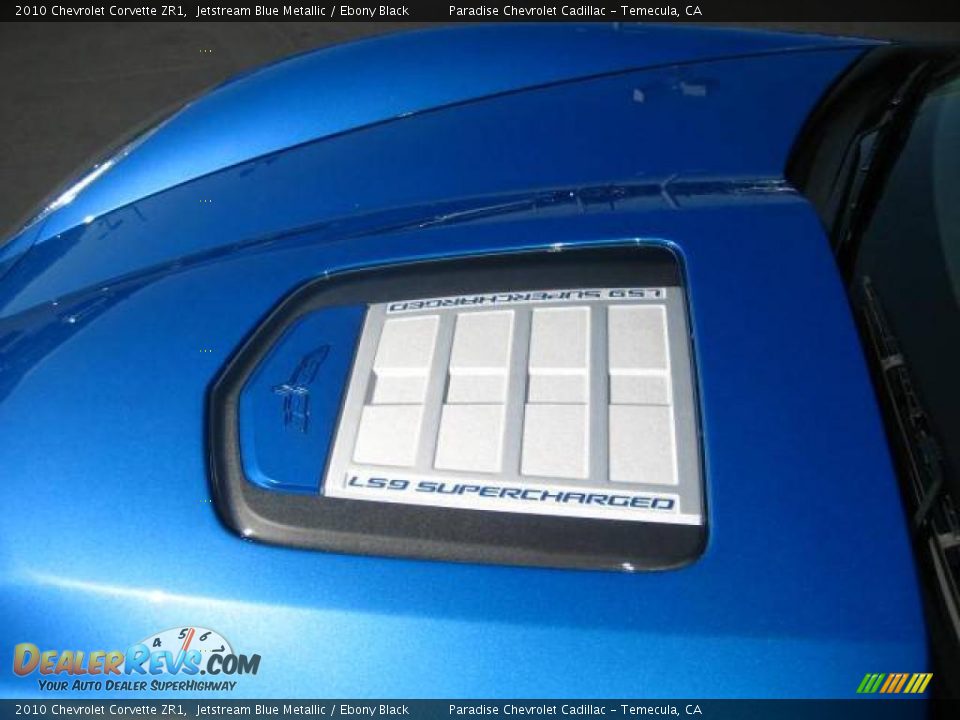 2010 Chevrolet Corvette ZR1 Jetstream Blue Metallic / Ebony Black Photo #19