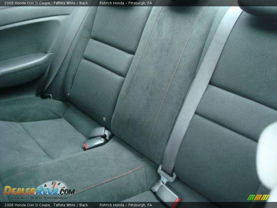 2008 Honda Civic Si Coupe Taffeta White / Black Photo #11
