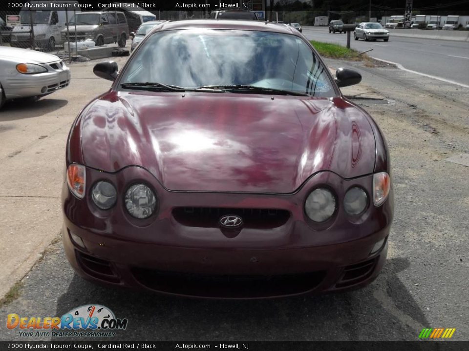2000 Hyundai Tiburon Coupe Cardinal Red / Black Photo #1