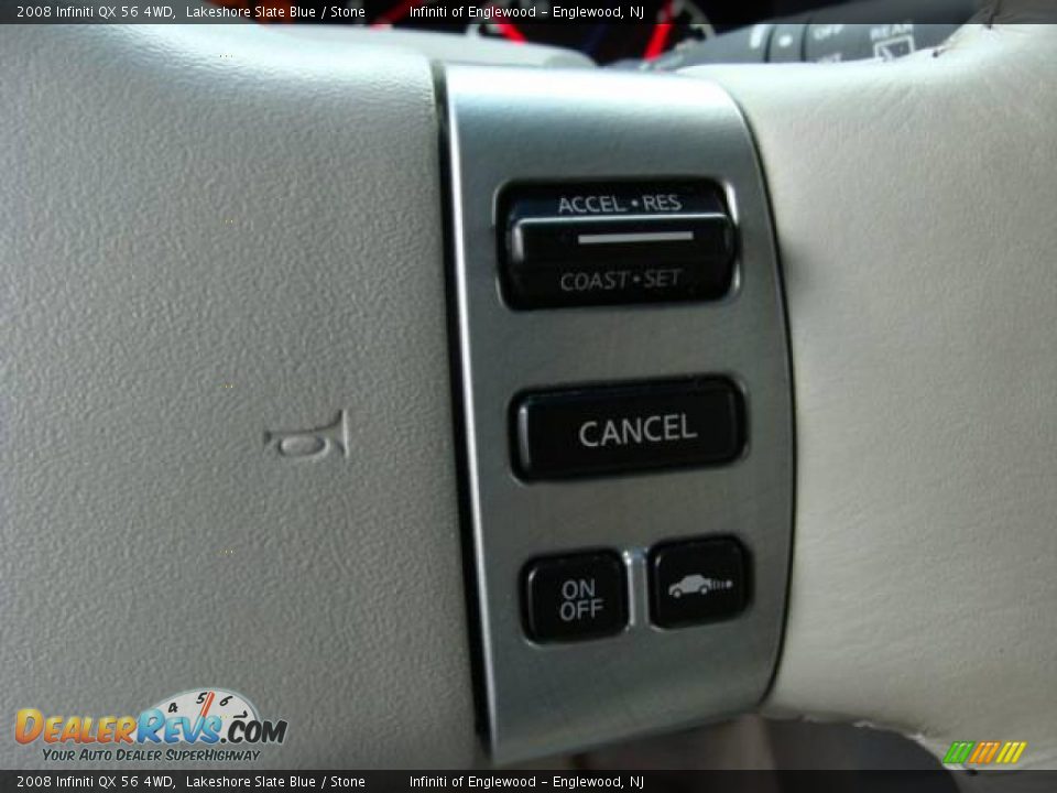 2008 Infiniti QX 56 4WD Lakeshore Slate Blue / Stone Photo #16