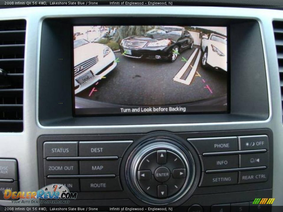 2008 Infiniti QX 56 4WD Lakeshore Slate Blue / Stone Photo #19