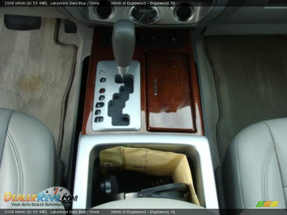 2008 Infiniti QX 56 4WD Lakeshore Slate Blue / Stone Photo #20