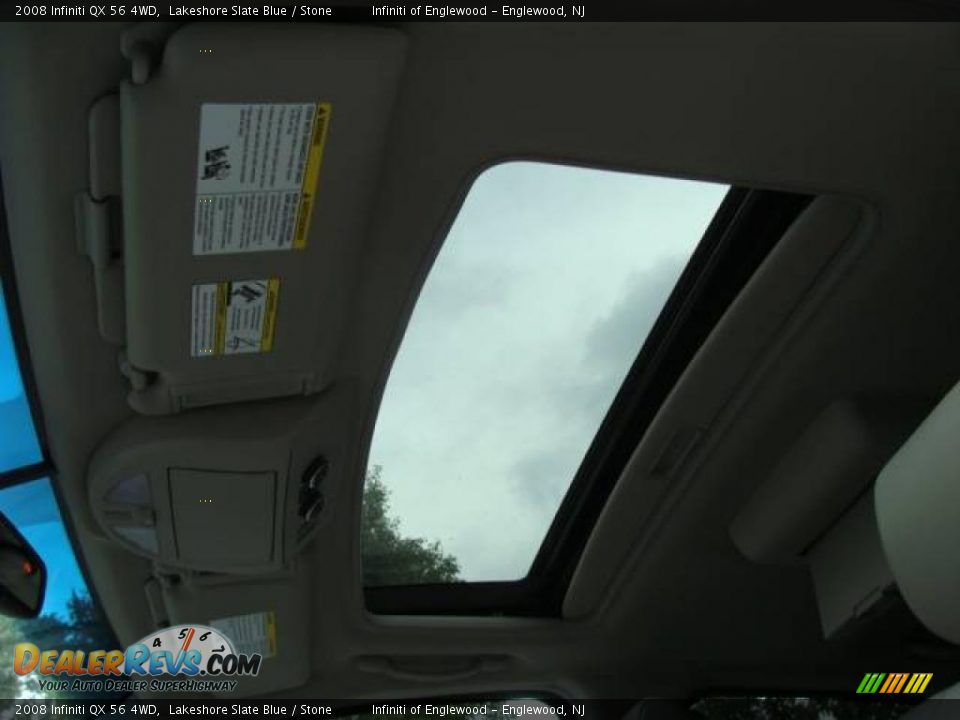 2008 Infiniti QX 56 4WD Lakeshore Slate Blue / Stone Photo #21