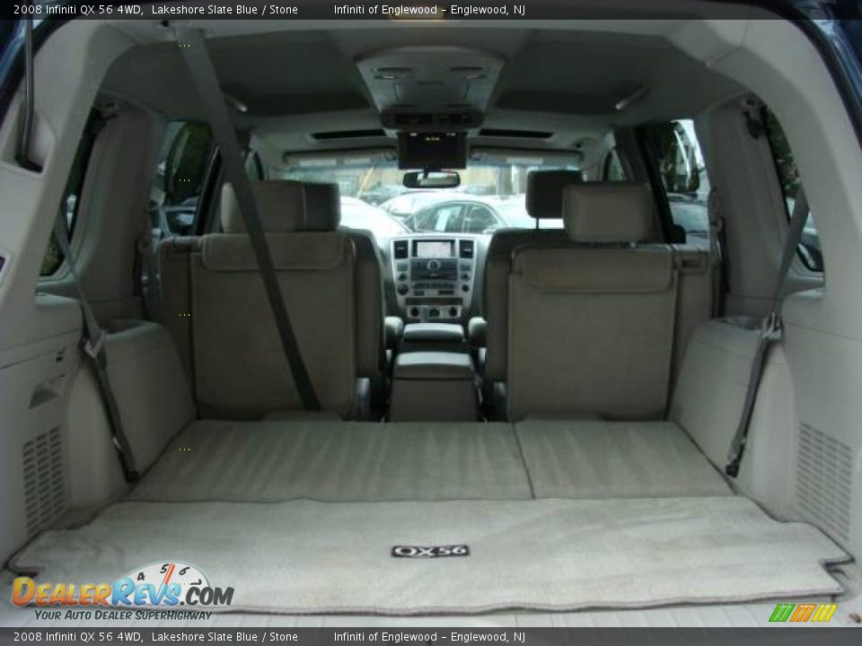2008 Infiniti QX 56 4WD Lakeshore Slate Blue / Stone Photo #24