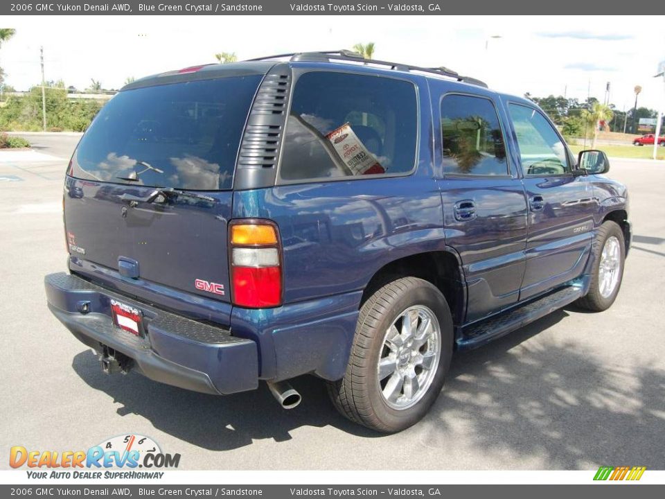 2006 GMC Yukon Denali AWD Blue Green Crystal / Sandstone Photo #6