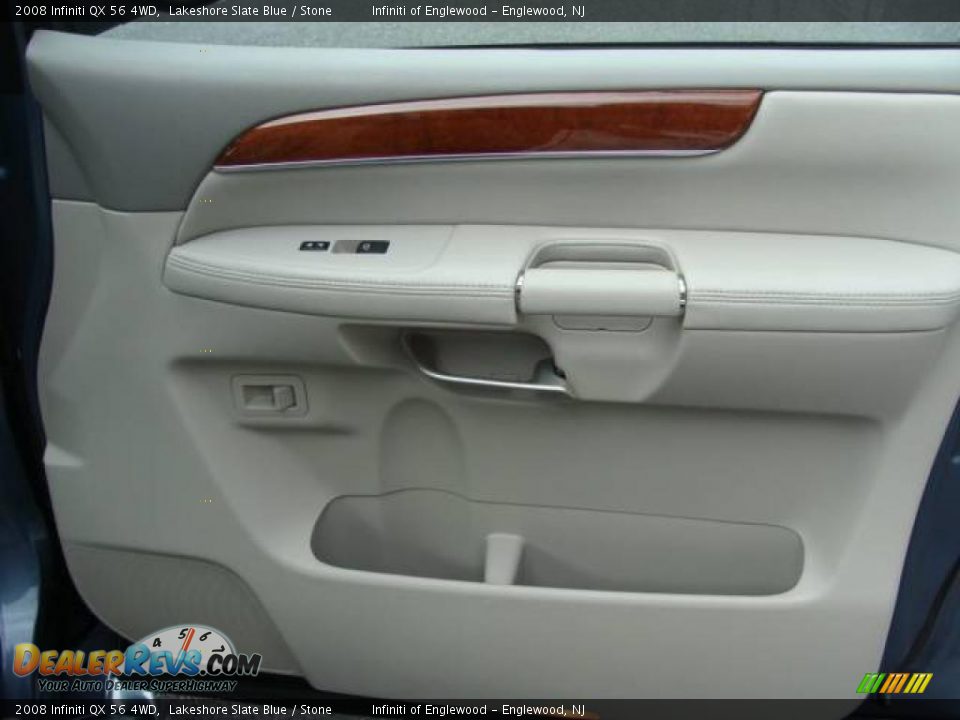 2008 Infiniti QX 56 4WD Lakeshore Slate Blue / Stone Photo #30