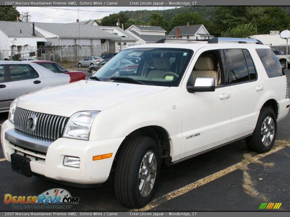 2007 Mercury Mountaineer Premier AWD Oxford White / Camel Photo #1